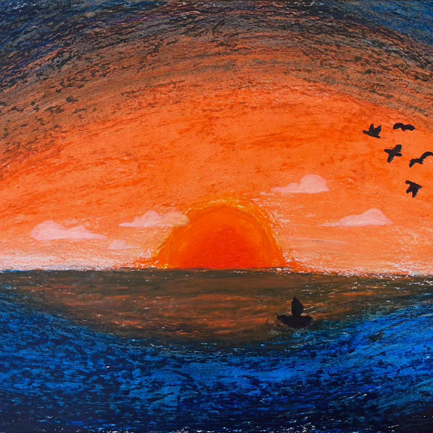 絵画レッスン「面白い色遣いでお絵描きをしてみよう!」参考画像3