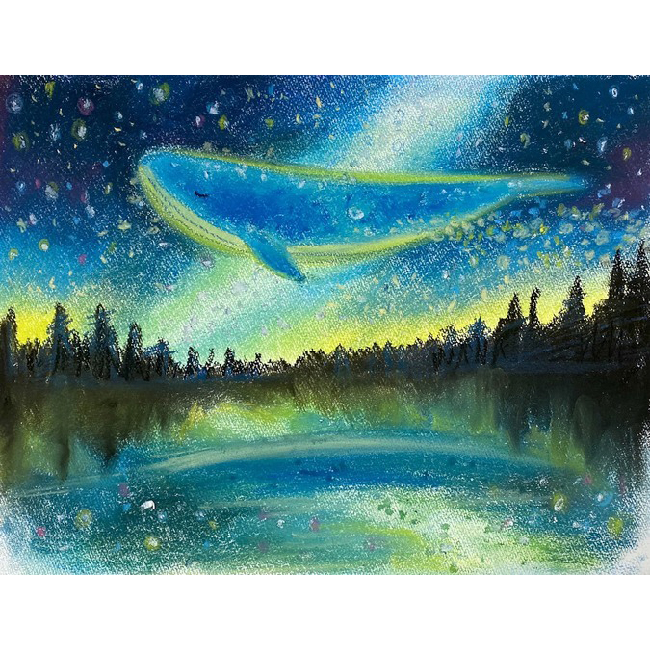 絵画レッスン「夜空の世界を描こう」参考画像1