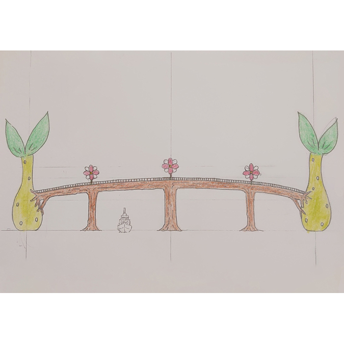 絵画レッスン「かっこいい/かわいい橋を描いてみよう」参考画像1