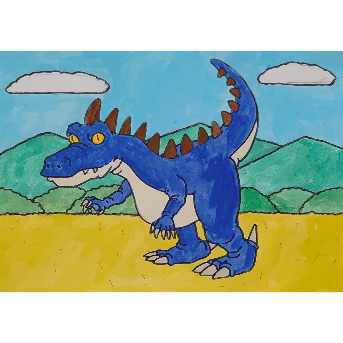 絵画レッスン「恐竜を描こう」画像3