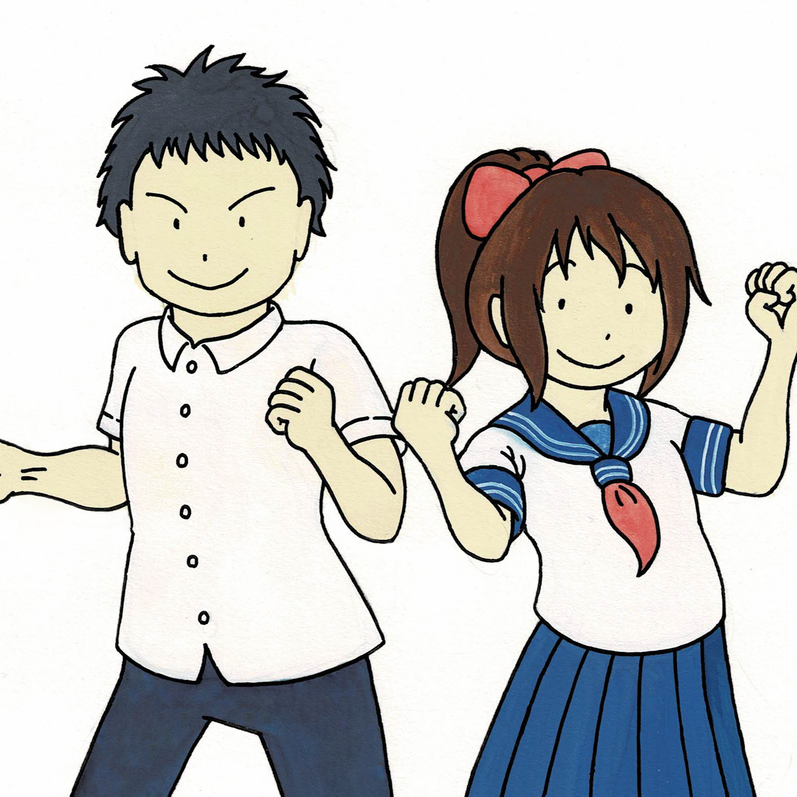 絵画参考作品「お友達の絵を描こう」画像1